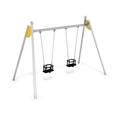 BALANÇOIRE DOUBLE PENDOLO 2 - sièges bébé - acier inoxydable