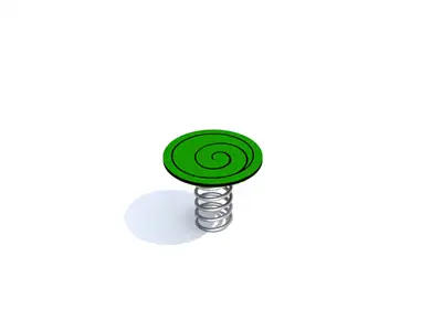 INTER-PLAY : PLATEFORME SUR RESSORT SALTI 1 - acier inoxydable, ref K431