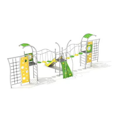 STRUCTURE DE JEUX DOMO 3-2 - acier inoxydable