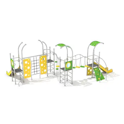 STRUCTURE DE JEUX DOMO 4-1 - acier inoxydable