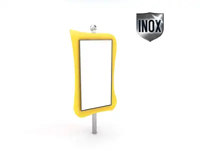 PANNEAU D'INFORMATIONS TABLO - acier inoxydable
