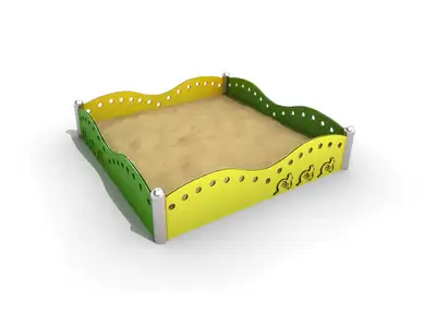 INTER-PLAY : BAC À SABLE SABLO 1 - acier inoxydable, ref K951