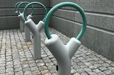 SUPPORT À VÉLOS FOGDARP - aluminium peint