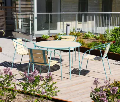 NOLA : TABLE ROCKY ø115cm - Accoya®, ref U15-95C