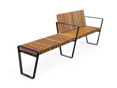 NOLA : BANQUETTE ARKIPELAG - module de départ - bois de Cumaru, ref U17-91NCU/ST