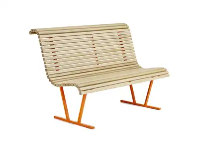 NOLA : BANC CANE - chêne traitement SiOO:X, ref U19-05/SIOO