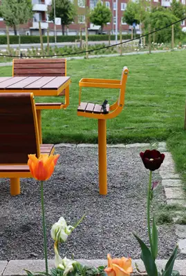 NOLA : CHAISE BÉBÉ PARCO - bois de Jatoba - à sceller, ref Ö19-29MCJ