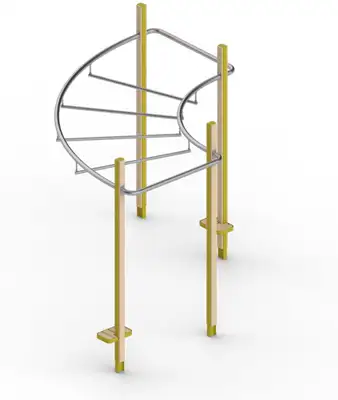 PLAYPARC : OCR - BARRE HORIZONTALE COURBE, ref 1203404_2