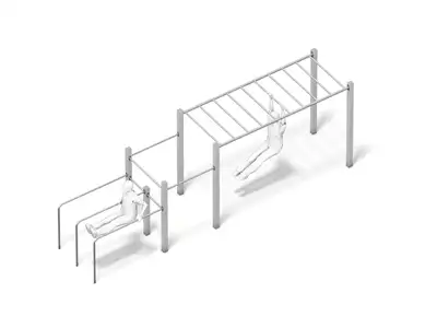 PLAYPARC : 4FCIRCLE® Calisthenics - LIGNE COURTE, ref 1206132