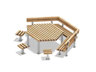 PLAYPARC : ENSEMBLE TABLE-BANC WARBURG, ref 1402125