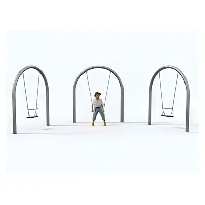 SPIEL-BAU GmbH : KOBITO - BALANÇOIRE COMBINÉE: 3 sièges plats, ref 0002757