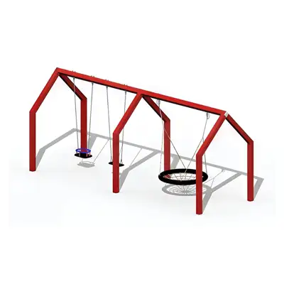 SPIEL-BAU GmbH : FRAME - BALANÇOIRE COMBINÉE: nid, siège plat et siège bébé, ref 0002604