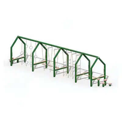 SPIEL-BAU GmbH : NINJA FRAME - PARCOURS DE JEUX LICHTENHAENGER II, ref 0002620