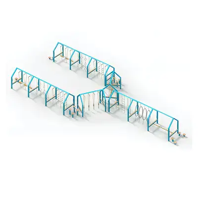 SPIEL-BAU GmbH : NINJA FRAME - PARCOURS DE JEUX EN Y, ref 0002646