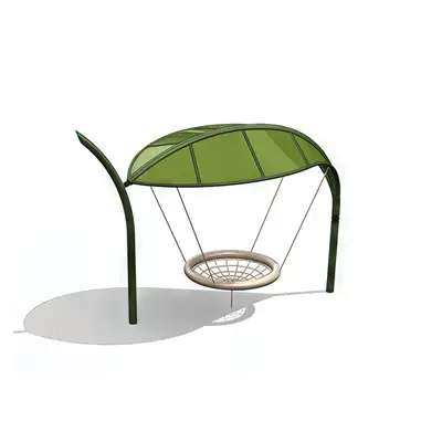 SPIEL-BAU GmbH : BALANÇOIRE NID AVEC ABRI FEUILLE, ref 0002783