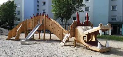 SPIELART : STRUCTURE DE JEUX À GRIMPER DRAGON, ref N152