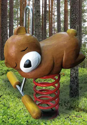 SPIELART : JEU SUR RESSORT PETIT OURS, ref P182