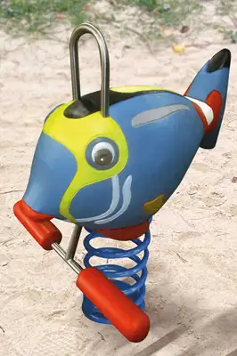 SPIELART : JEU SUR RESSORT POISSON EXOTIQUE, ref P193