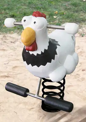 SPIELART : JEU SUR RESSORT POULET, ref P197