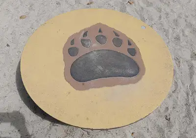 SPIELART : PLATEFORME SUR RESSORT MOTIF PATTE, ref P209