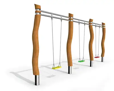 STILUM : BALANÇOIRE TRIPLE PATIS 3 - robinier, ref 512013601