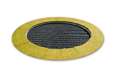 STILUM : TRAMPOLINE ROND JUMP CIRCLE S - EPDM jaune signal, ref 514617311