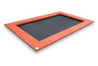 STILUM : TRAMPOLINE RECTANGULAIRE JUMP XL - EPDM rouge signal, ref 514630341