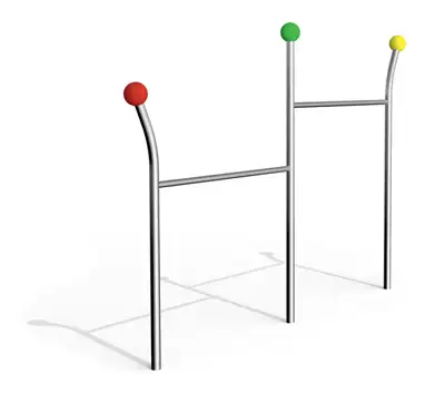 BARRE FIXE DOUBLE SUPRA 2 - ancrage 450mm