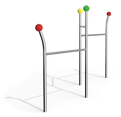 STILUM : BARRE FIXE TRIPLE SUPRA 3 - ancrage 450mm, ref 551516402