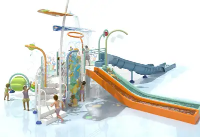 VORTEX : GRANDE STRUCTURE PLAYNUK n°6 - jeux et toboggans aquatiques, ref EPN-06SP