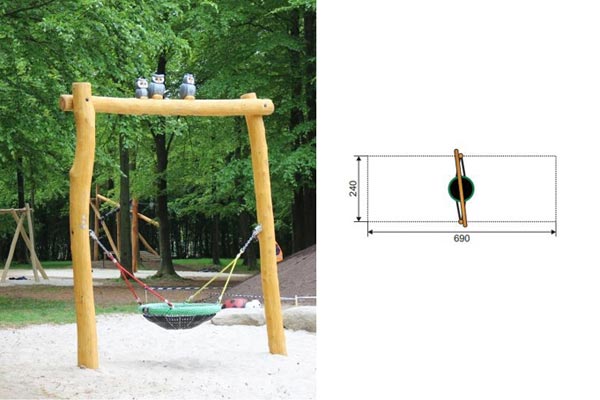 BALANÇOIRE NID HIBOUX SPIELART