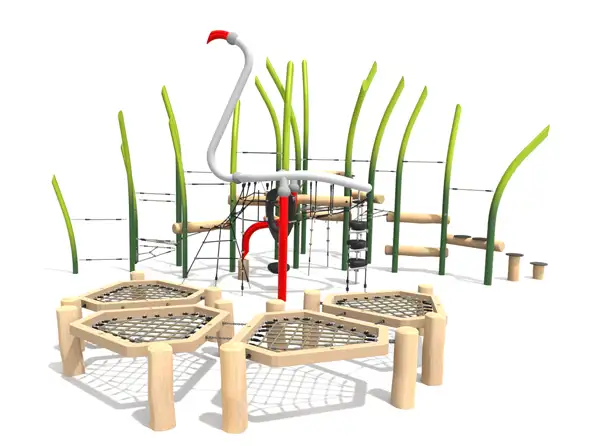 STRUCTURE DE JEUX FLAMAND ROSE BUGLO PLAY