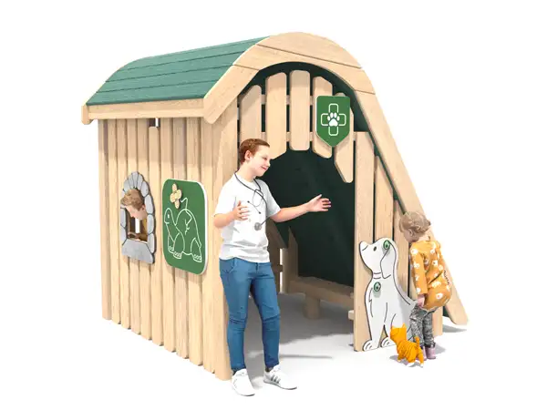 CABANE DE JEUX VÉTÉRINAIRE ROBINIA BUGLO PLAY