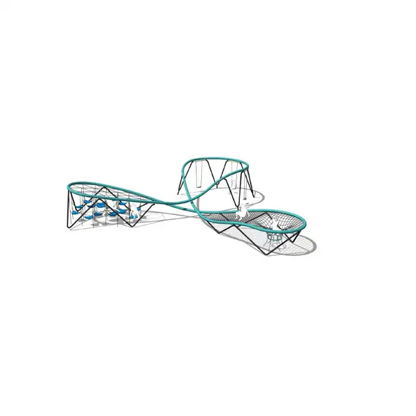 STRUCTURE WHOOSH - triple boucle avec balançoire triple CARVE