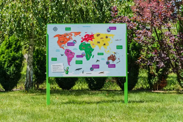 TABLEAU ÉDUCATIF SIMPLE - Continents EDU PLAYGROUNDS