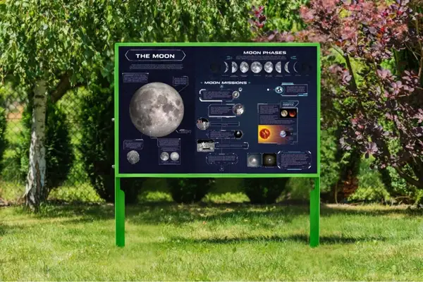 TABLEAU ÉDUCATIF SIMPLE - la lune EDU PLAYGROUNDS
