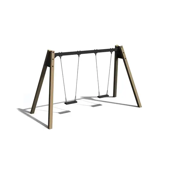 BALANÇOIRE DOUBLE 2,10m - chêne ELVERDAL