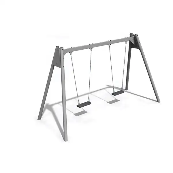 BALANÇOIRE DOUBLE 2,10m - acier ELVERDAL