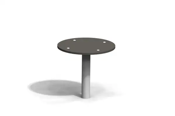 Table de jeux de sable ø0,55m, pieds métal et plateau contreplaqué ELVERDAL