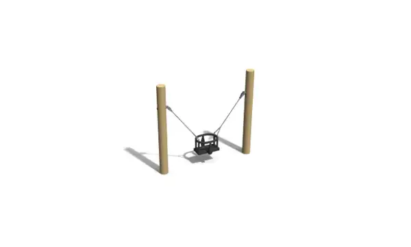 BALANÇOIRE SIMPLE 1,25m - robinier ELVERDAL