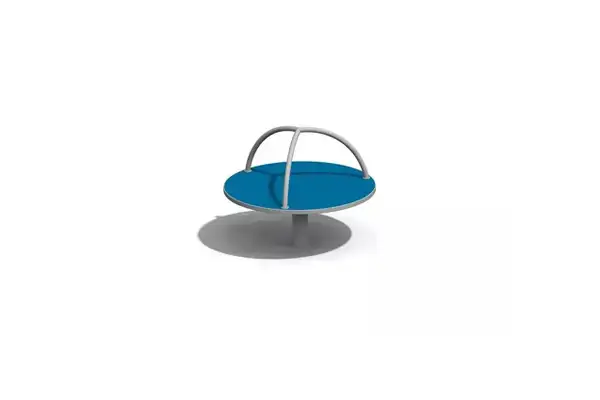 Carrousel position assise avec plateforme en EPDM et cadre acier inoxydable ELVERDAL