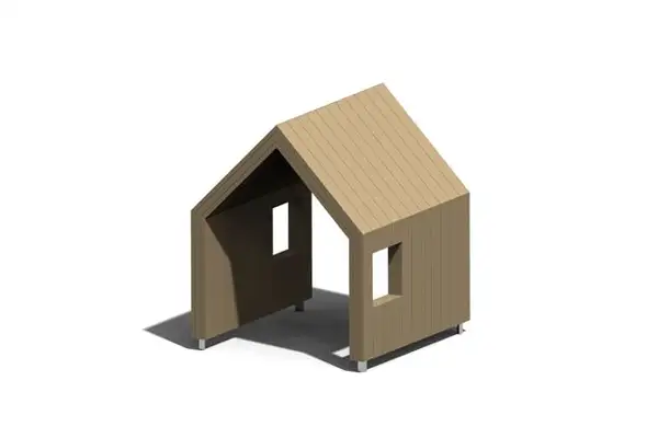 Petite cabane de jeu OLIVIA 4. Dimensions 1,23x1,26x1,47m ELVERDAL