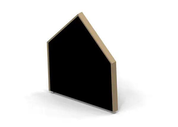 Façade de cabane OLIVIA avec tableau noir ELVERDAL