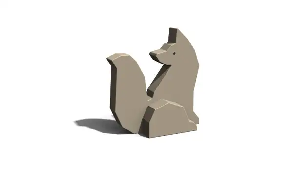 SCULPTURE LUDIQUE RENARD ELVERDAL