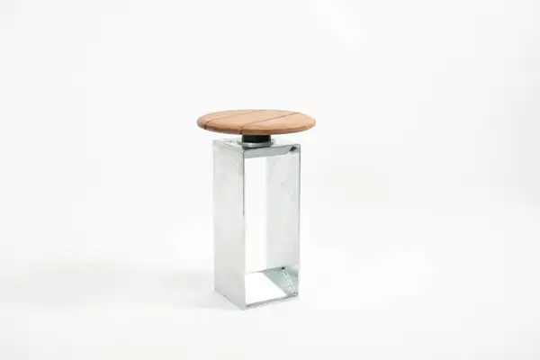 TABOURET SUME - frêne rétifié - pied rectangulaire EXTERY