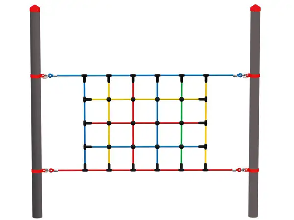 PARCOURS VARIO - FILET À GRIMPER - pour poteaux acier HUCK OCCITANIA