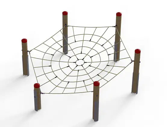 TOILE D’ARAIGNEE - poteaux bois Douglas HUCK OCCITANIA