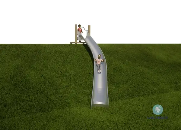 TOBOGGAN DE BUTTE AVEC PLATEFORME - hauteur d