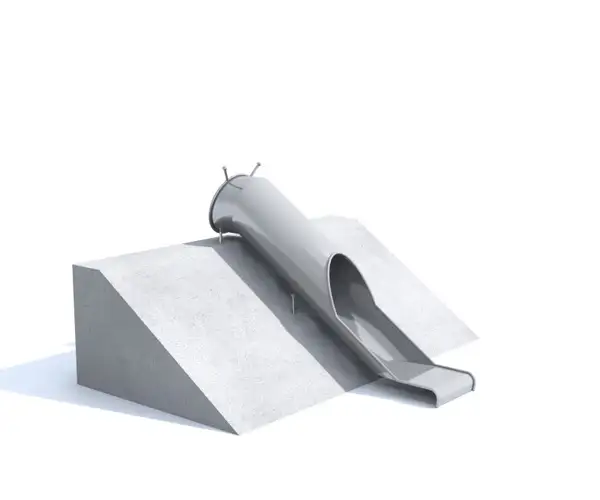 TOBOGGAN TUBO 378cm peint INTER-PLAY