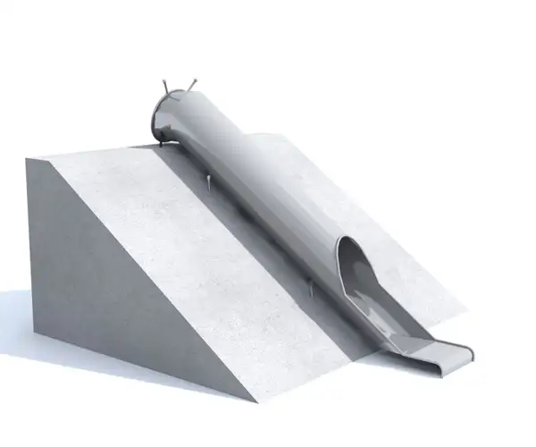 TOBOGGAN TUBO 528cm peint INTER-PLAY